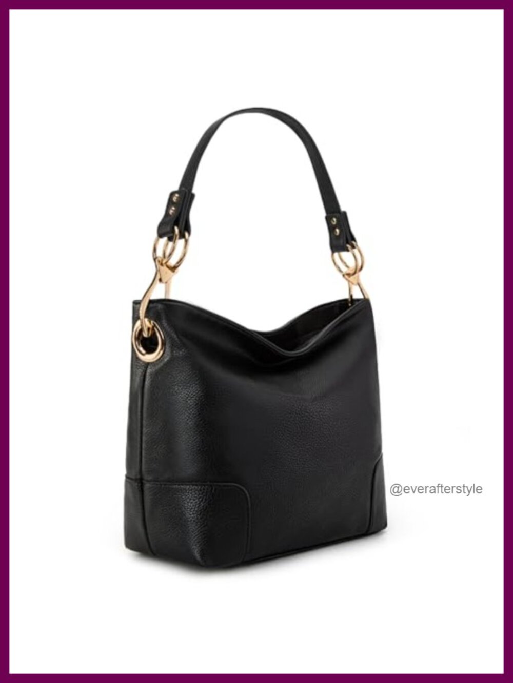 Faux Leather Hobo Bag Women Top Handle Satchel Shoulder Purse Roomy Zip